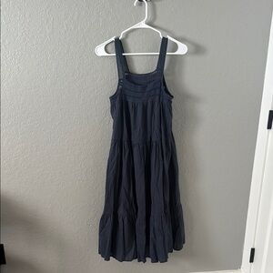 Navy Sleeveless Tiered Dress